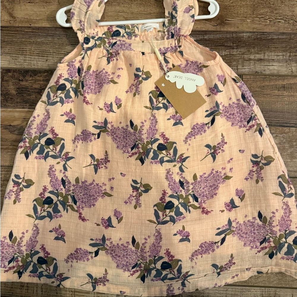 Angel Dear Floral Dress - Pink and Blue